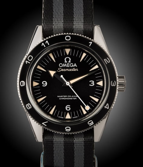 OMEGA 300 SEAMASTER CO-AXIAL "SPECTRE" LIMITED EDITION W/ STICKERS CIRCA 2015