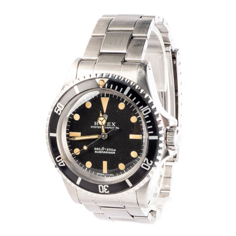 Vintage Rolex Submariner 5513 Non-Serif Dial