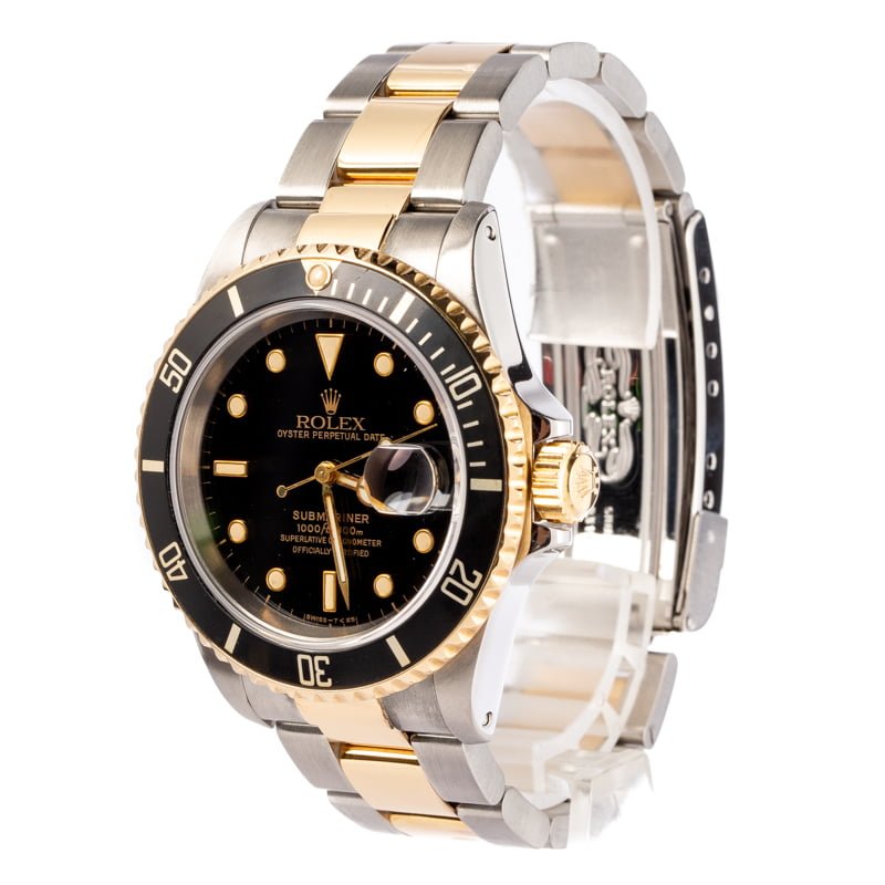 Rolex Submariner Two-Tone 16613 Black Watch