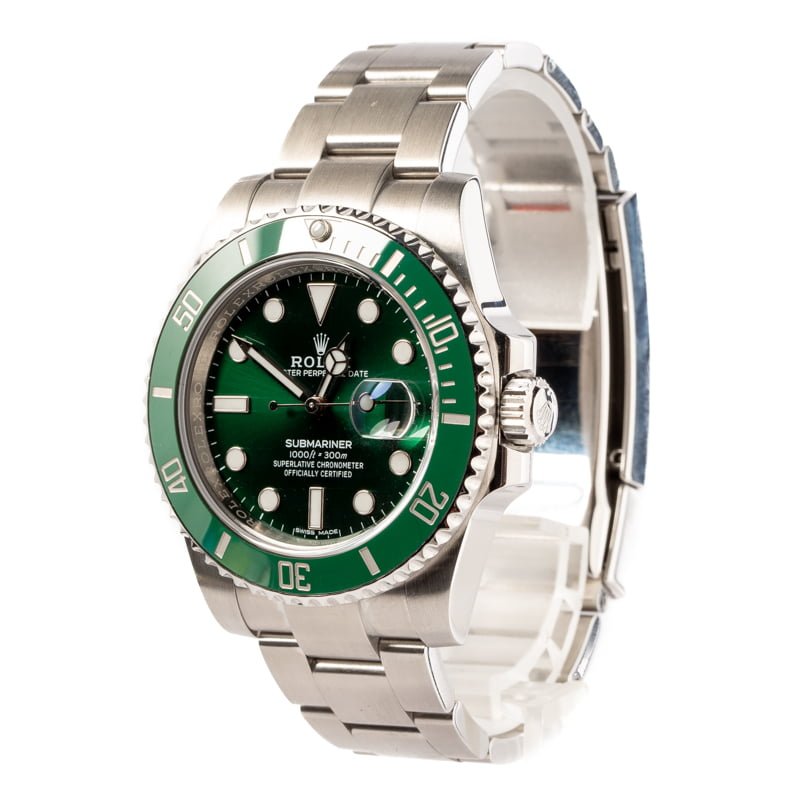 Pre Owned Rolex Submariner 116610LV Ceramic 'Hulk'