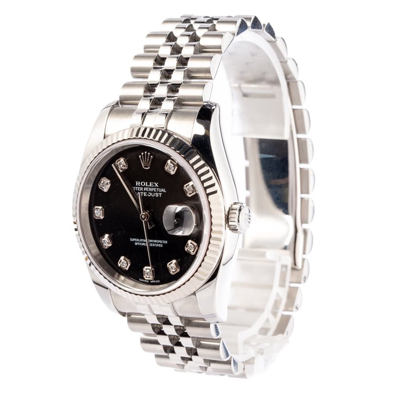 Rolex Datejust 116234 Black Diamond Dial