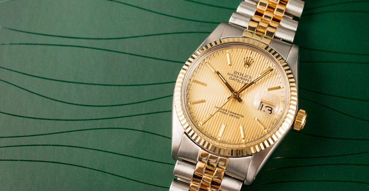 brand history rolex datejust two-tone 16013