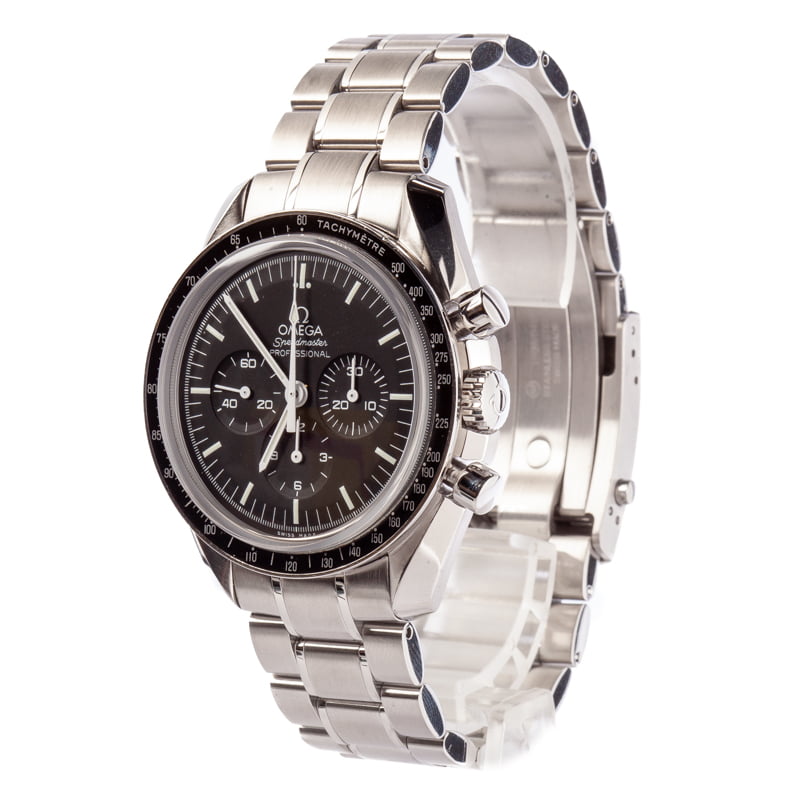 Mens Omega Speedmaster Moonwatch Black