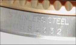 rolex serial number Clean Rolex Engraving - Bob's Watches
