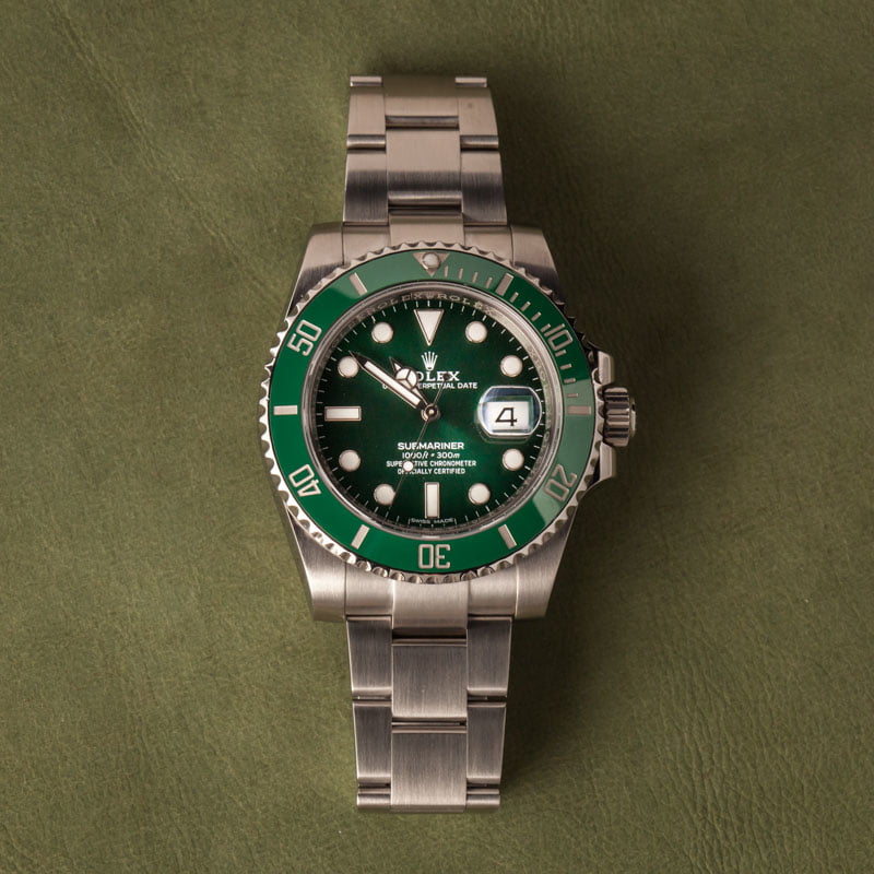 Pre Owned Rolex Submariner 116610LV Ceramic 'Hulk'