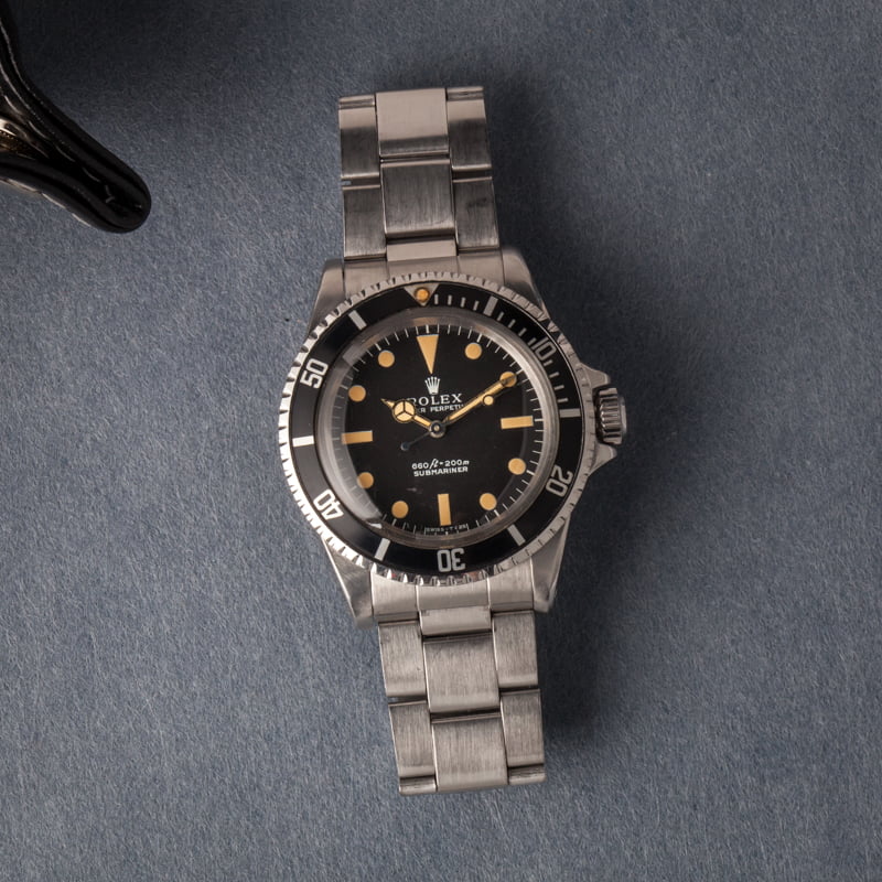 Vintage Rolex Submariner 5513 Non-Serif Dial