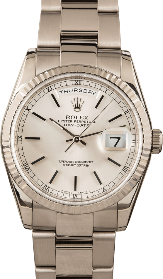 Men's Used Rolex White Gold Day-Date 118239