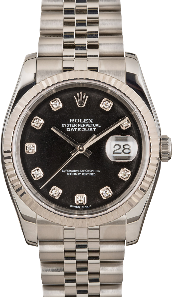 Rolex Datejust 116234 Black Diamond Dial