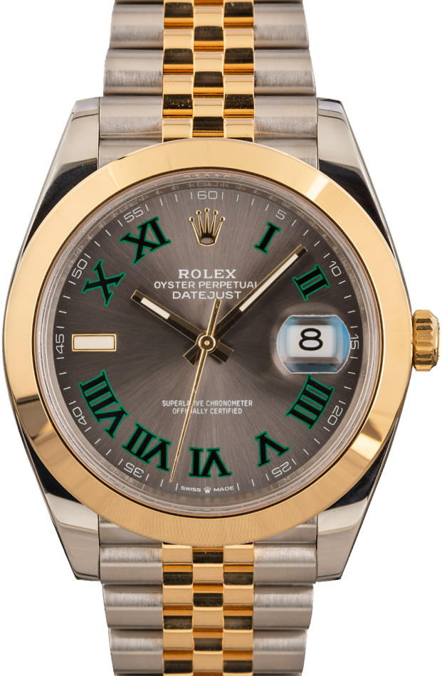 Rolex Datejust 41 Ref 126303 Wimbledon Dial