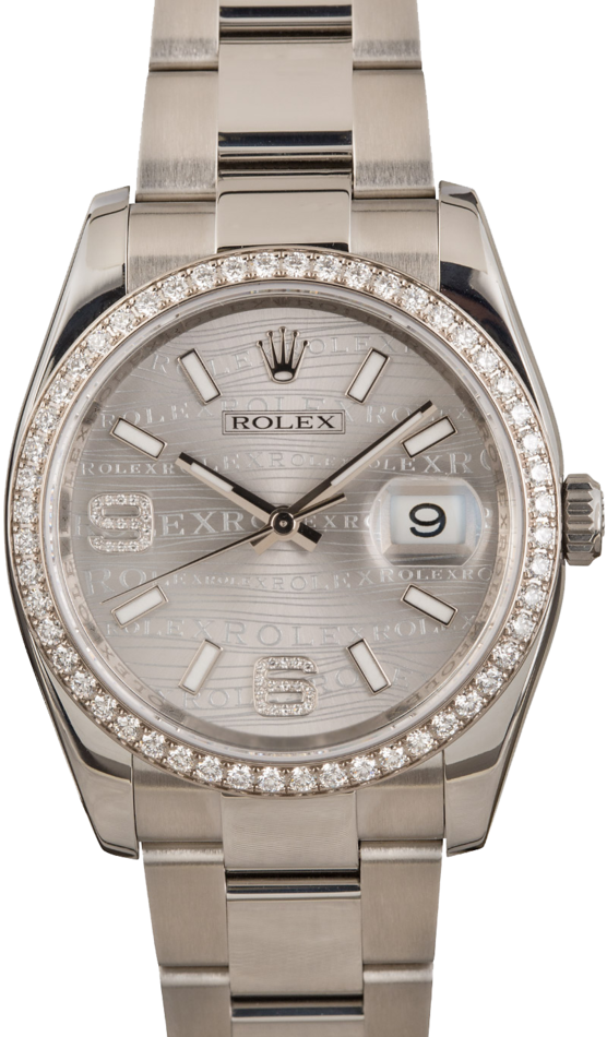 Rolex Datejust 116244 Diamond Wave Dial