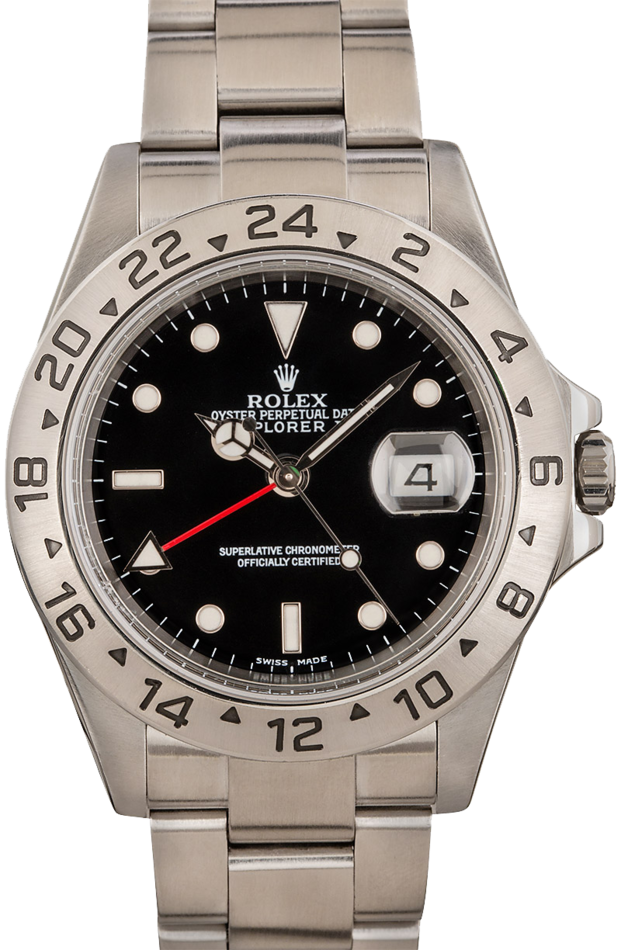 Rolex Explorer II 16570 Black Dial Stainless