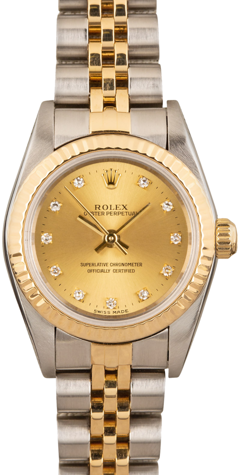 Rolex Oyster Perpetual 76193 Diamond Dial