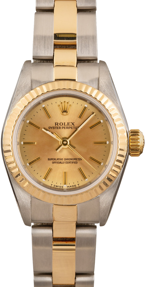 Rolex Oyster Perpetual 67193 Champagne Dial