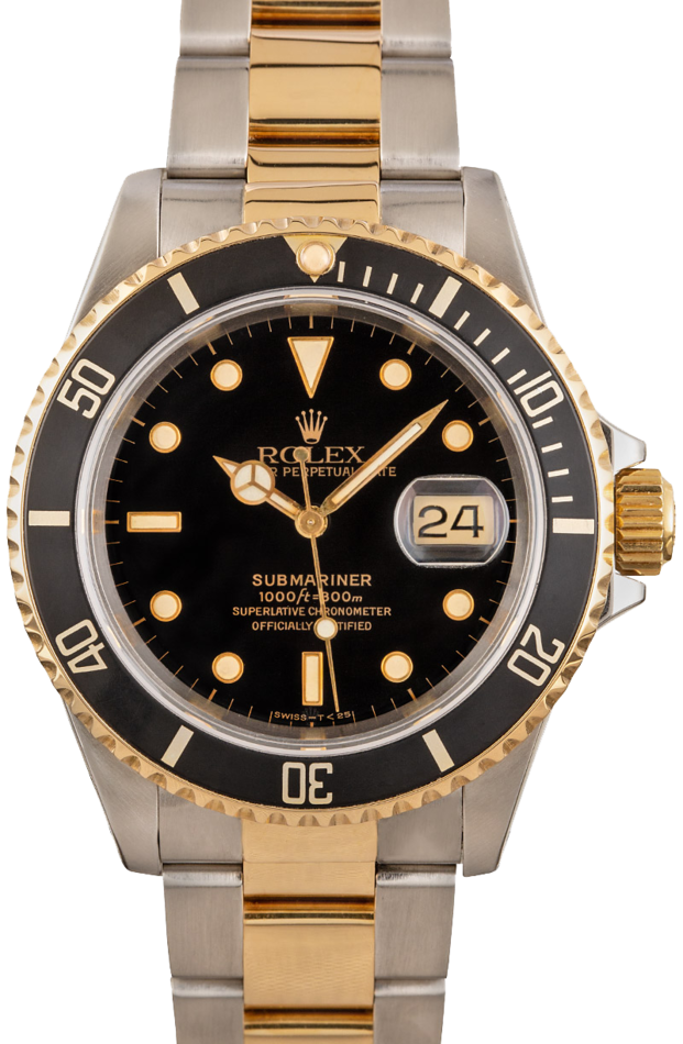 Rolex Submariner Two-Tone 16613 Black Watch