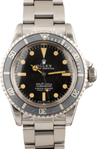 Mens Vintage Rolex Submariner 5512 Stainless Steel