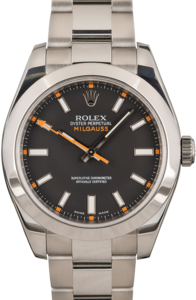 Rolex Milgauss 116400 Black and Orange