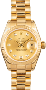 Rolex Lady President 179178 Champagne Dial