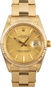 Rolex Date 15037 Yellow Gold