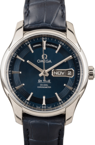 Omega De Ville Stainless Steel Blue Index Dial