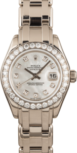 Ladies Rolex Pearlmaster 80299 Diamonds