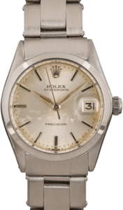 Vintage Rolex OysterDate 6466 Silver Dial