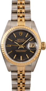 Rolex Datejust 69173 Black Tapestry Dial