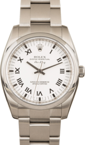 PreOwned Rolex Air King 114200 White Dial