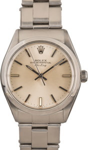 Pre-Owned Rolex Air-King 5500 Silver Dial