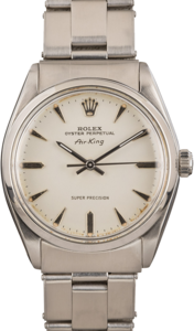 Vintage Rolex Air-King 5500 Silver Dial