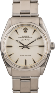 Vintage Rolex Air-King 5500 Silver Dial