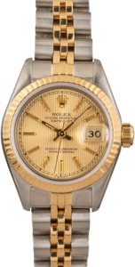 Ladies Rolex Datejust 69173 Tapestry Dial