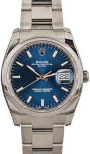 Rolex Date 115200 Blue Dial