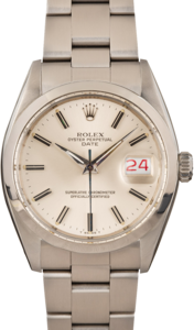 Pre-Owned Rolex Date 1500 Silver Dial