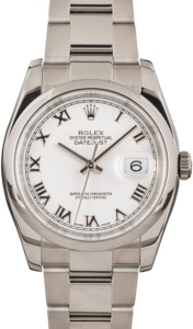 Rolex Datejust 116200 White Roman Dial
