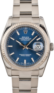Rolex Datejust 116234 Blue Dial Steel Oyster