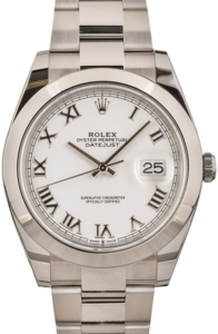 Pre-Owned Rolex Datejust 41 Ref 126300 White Dial