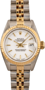 Ladies Rolex Datejust 69173 White Dial