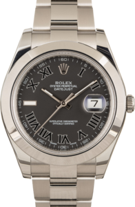 Used Rolex Datejust II 116300 Matte Black Dial