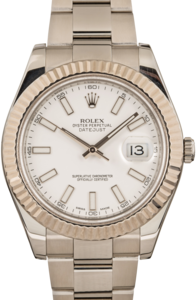 Rolex Datejust II 116334 41MM White Dial