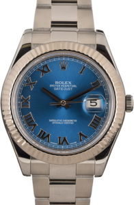 Rolex Datejust 41 Ref 116334 Blue Dial