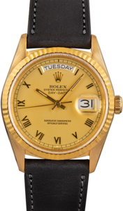 Rolex Day-Date 18038 Champagne Roman Dial