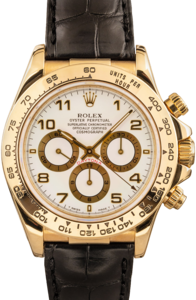 Pre-Owned Rolex Daytona 16518 White Arabic Dial