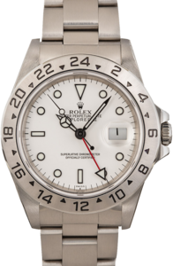 Mens Rolex Explorer II Ref 16570 White Polar Dial