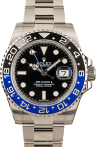 PreOwned Rolex GMT-Master II Ref 116710 'Batman' Dial