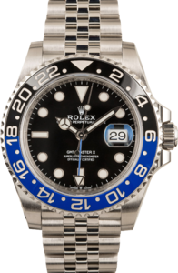 Pre Owned Rolex GMT-Master II Ref 126710BLNR Batman Jubilee