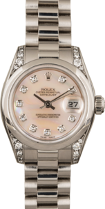 Rolex Ladies Platinum President 179296 Diamonds