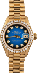 Ladies Rolex President 69178 Diamond Dial