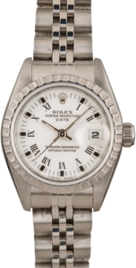 Ladies Rolex Date 69240 White Dial