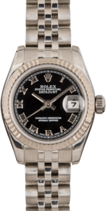 Rolex Datejust 179174 Black Roman Dial