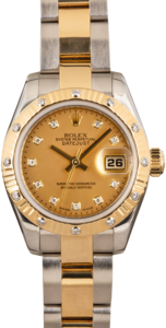 Rolex Lady Datejust 179313 Fluted Diamond Bezel